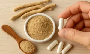 Ashwagandha: Jak zażywać bezpiecznie? Dawkowanie, pory, skutki uboczne