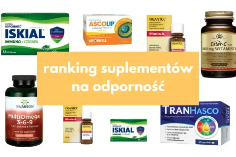 Suplementy diety na odporność: Iskial, Ascolip, Vigantol, Ester-C Plus, MultiOmega, Trinhasco.