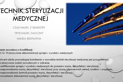 Technik sterylizacji medycznej opłacalna kariera? Analiza 2026