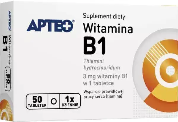 różne opakowania witaminy B1 suplement lek otc recepta