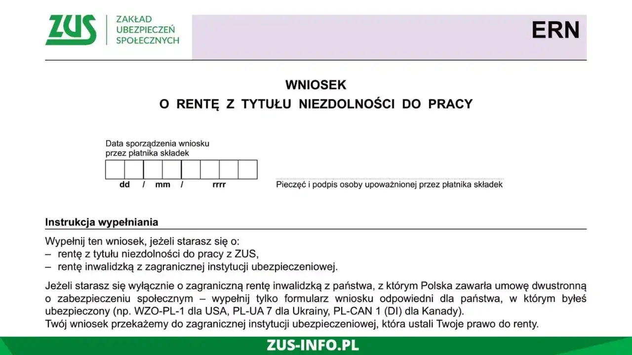dokumenty medyczne do renty ZUS