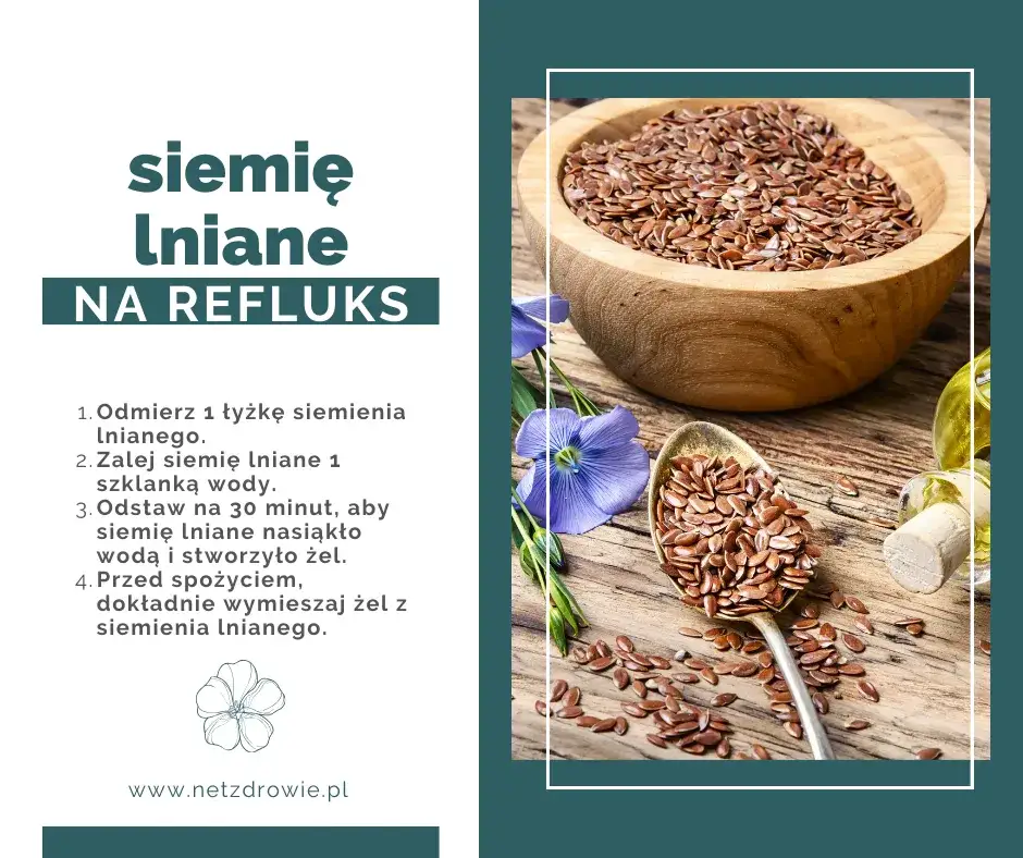 domowe sposoby na refluks siemię lniane zioła
